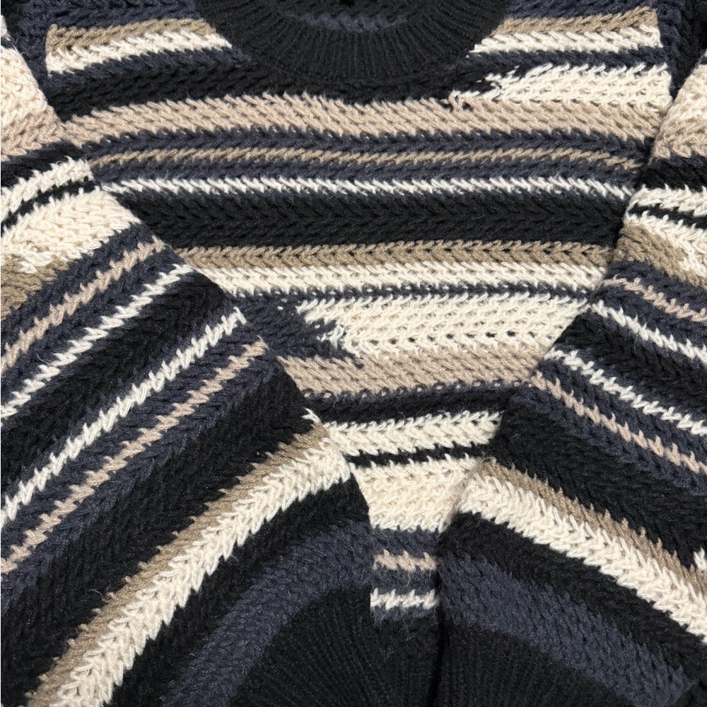 Z Supply Charcoal and Lavender Knit Sweater